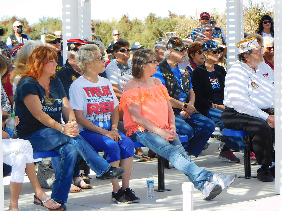 Robin Hebrock/Pahrump Valley Times There were several dozens attendees at the VFW Veterans Day ...