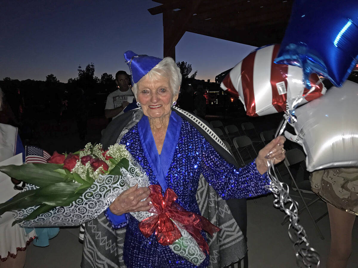 Robin Hebrock/Pahrump Valley Times Nevada Silver Tappers Founder B.J. Hetrick-Irwin was flabber ...