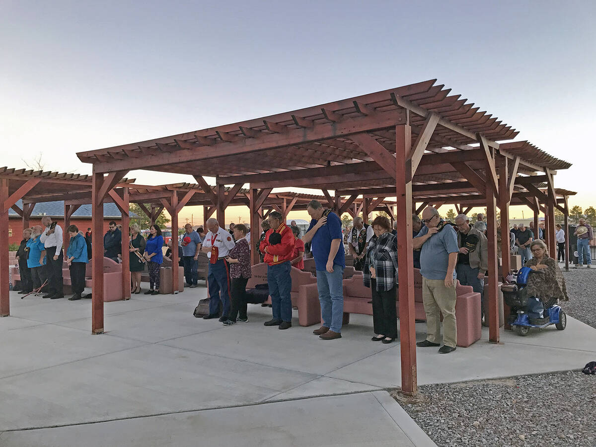 Robin Hebrock/Pahrump Valley Times There were upwards of 100 people in attendance at the DAV Ve ...