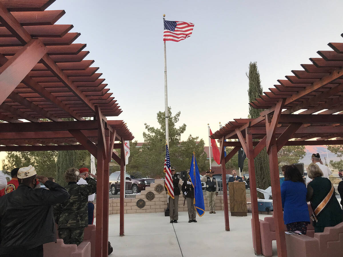 Robin Hebrock/Pahrump Valley Times The DAV Chapter #15 hosted its Veterans Day Ceremony on Thur ...