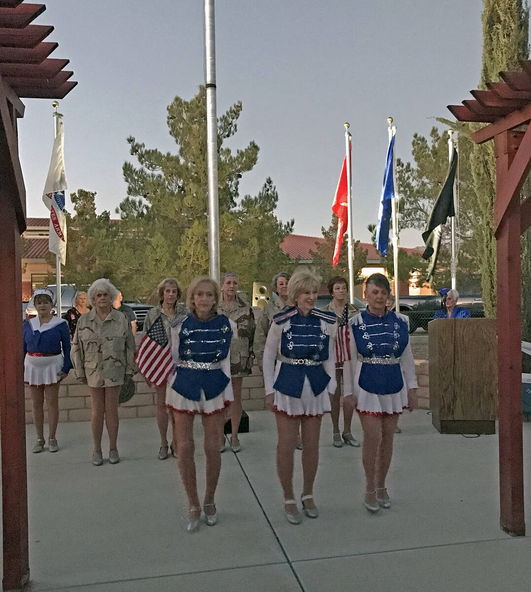 Robin Hebrock/Pahrump Valley Times The Nevada Silver Tappers, dressed in patriotic style, perfo ...