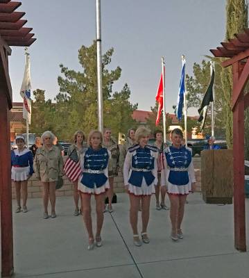 Robin Hebrock/Pahrump Valley Times The Nevada Silver Tappers, dressed in patriotic style, perfo ...