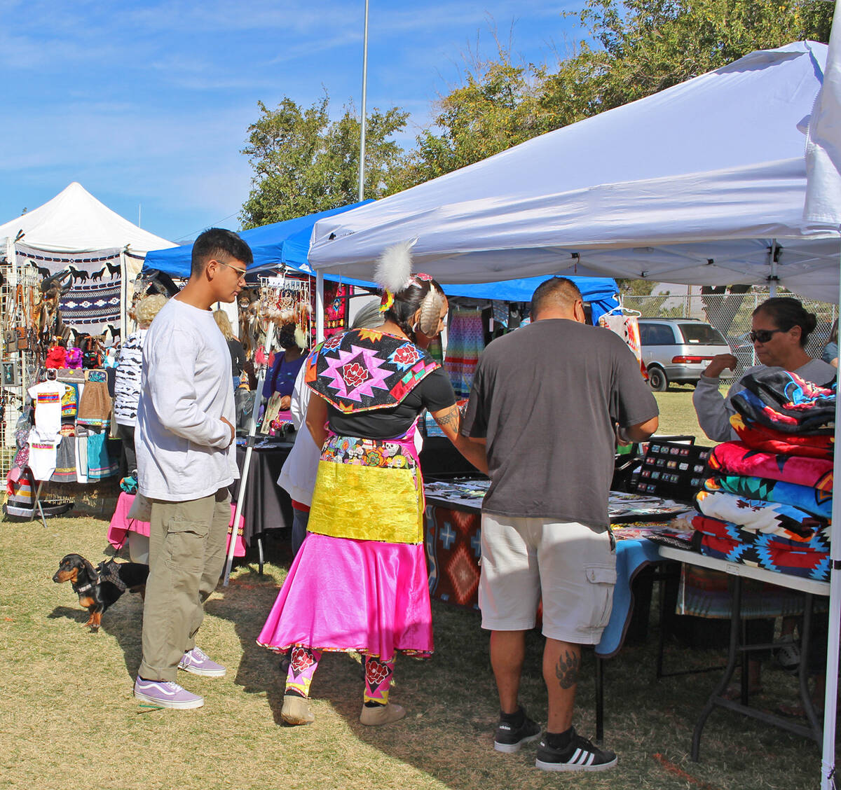 Robin Hebrock/Pahrump Valley Times Vendors booth did brisk business throughout the three-day Pa ...