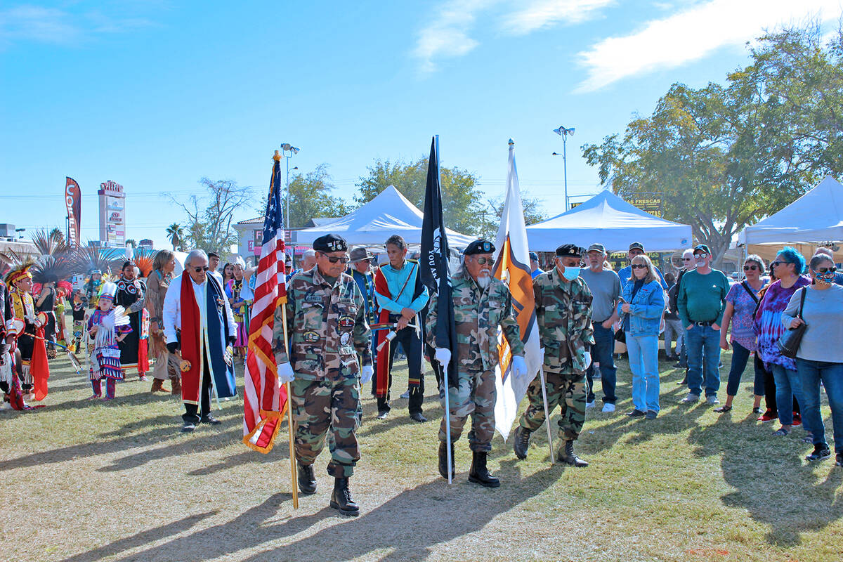 Robin Hebrock/Pahrump Valley Times This photo shows the start of the Grand Entry on Saturday, N ...