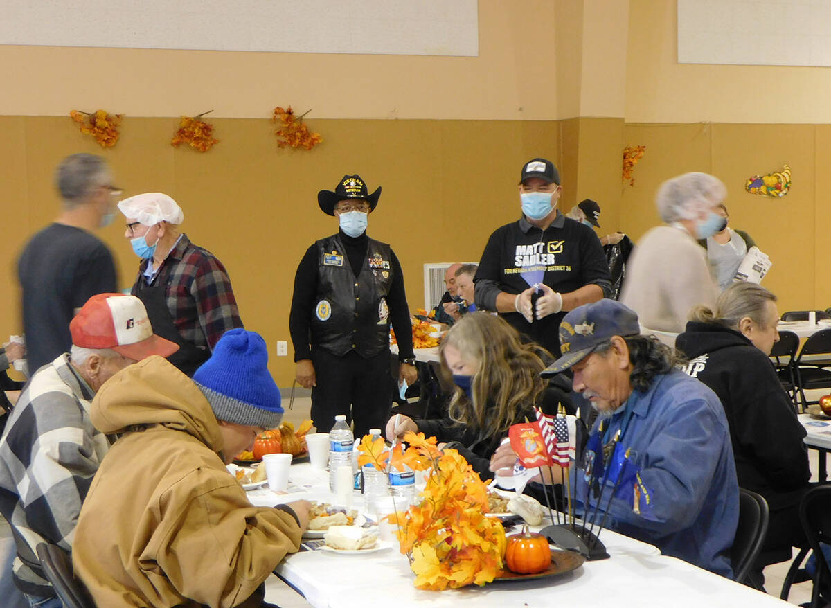 Robin Hebrock/Pahrump Valley Times Attendees at the Community Thanksgiving Dinner were from all ...