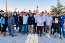 Lathan Dilger/Special to the Pahrump Valley Times. Participants for the Shoes & Brews series g ...