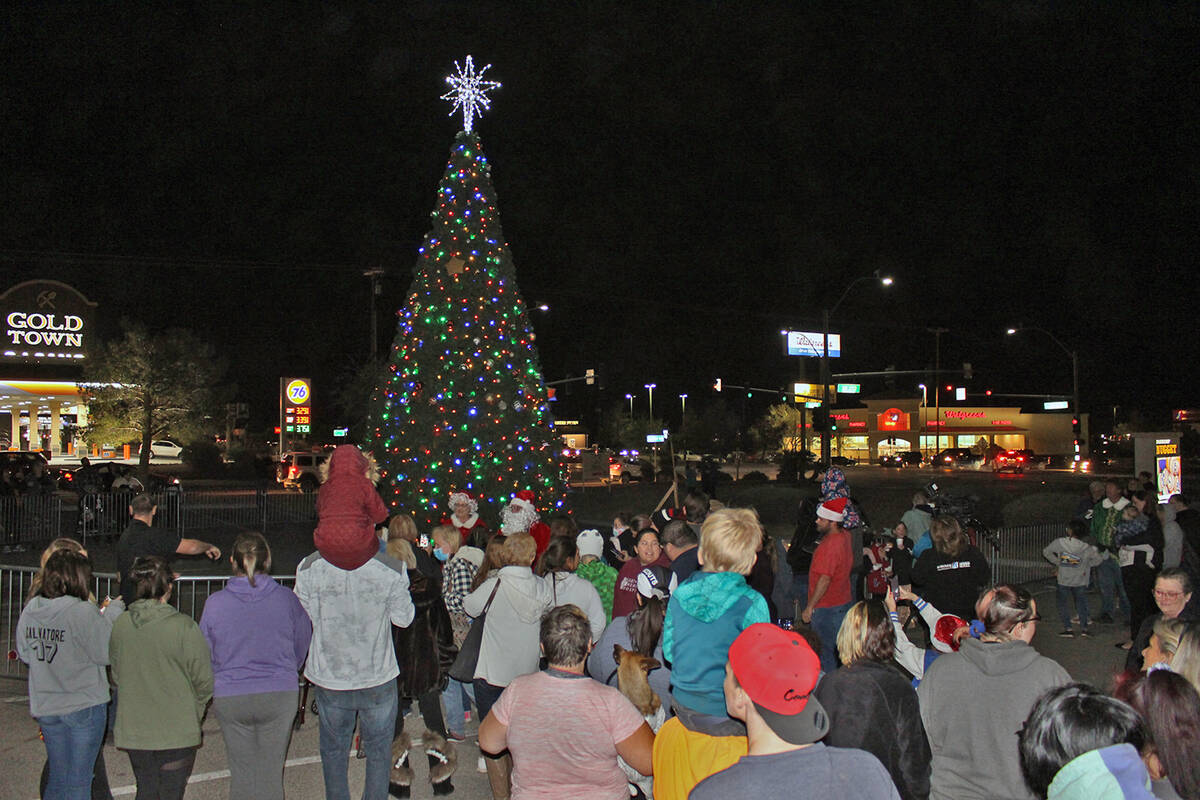 Robin Hebrock/Pahrump Valley Times The Community Christmas Tree Lighting took place Saturday, N ...