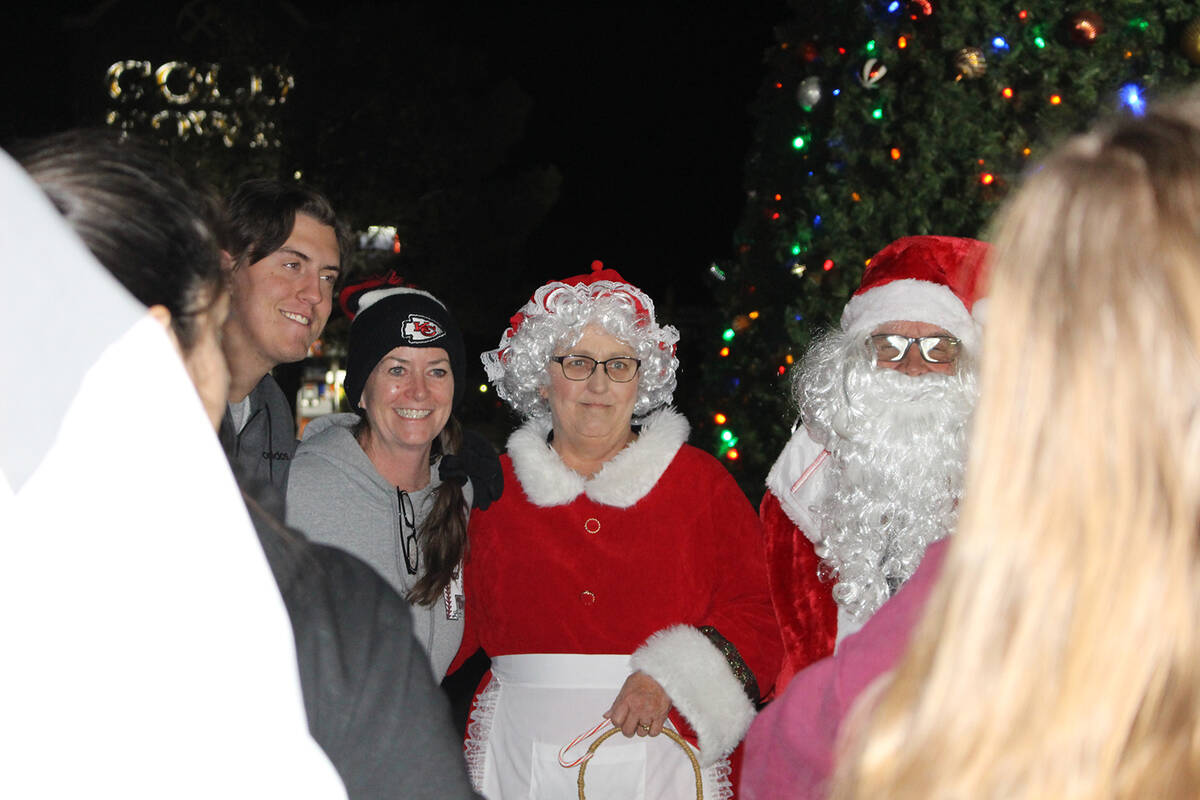 Robin Hebrock/Pahrump Valley Times Children were not the only ones excited to get a picture wit ...