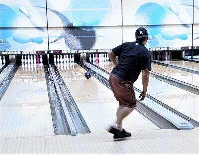 Randy Gulley/Special to Pahrump Valley Times. Anthony Matassa bowling in the Turkey Bowl tourna ...