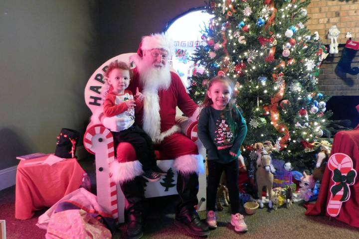 Robin Hebrock/Pahrump Valley Times Santa Claus spent much of the last weekend at the Salvation ...