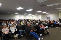 Robin Hebrock/Pahrump Valley Times The Pahrump Public Lands Advisory Committee meeting on Nov. ...