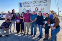 Special to the Pahrump Valley Times The Nevada Outreach Training Organization team poses with b ...