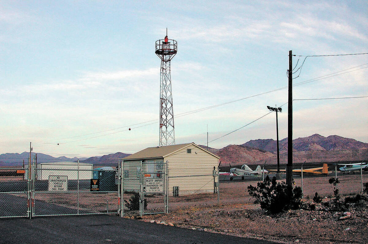 Special to the Pahrump Valley Times The Beatty Airport is expected to receive a financial 'sho ...