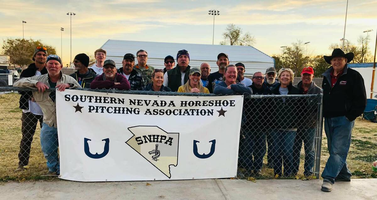 Special to the Pahrump Valley Times The participants of the final Southern Nevada Horseshoe Pit ...