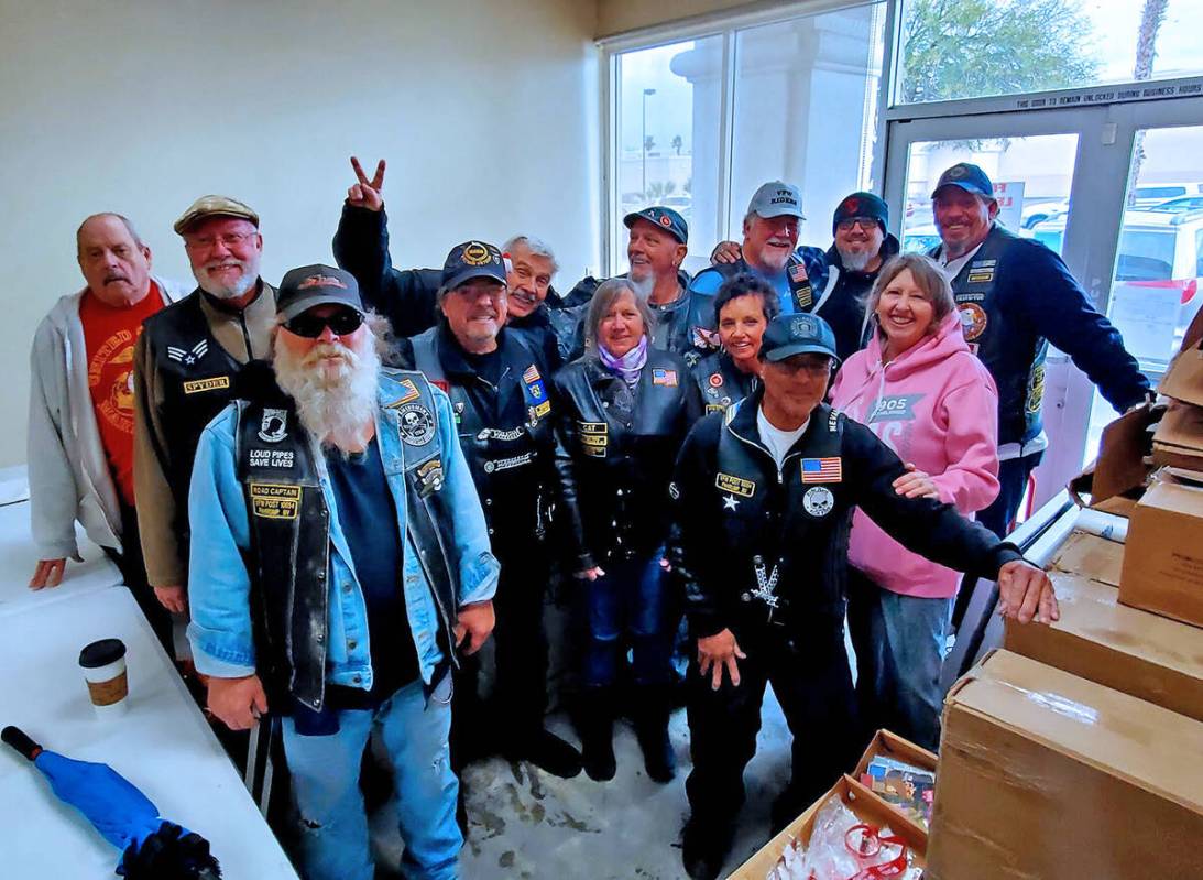 Special to the Pahrump Valley Times This photo shows the group of VFW Riders and VFW members wh ...