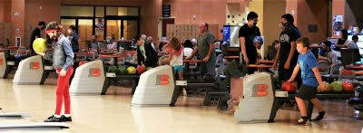 Special to the Pahrump Valley Times Youth bowlers participating in a league event during the 20 ...