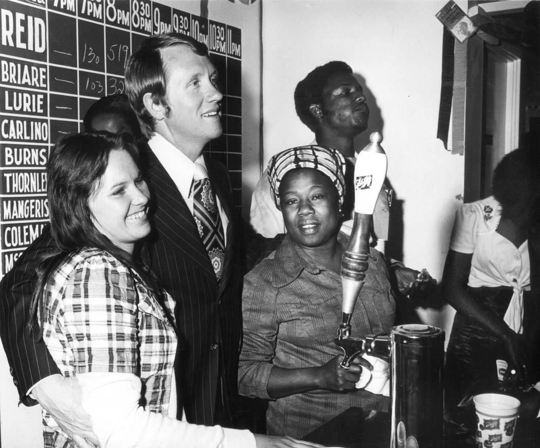 Harry Reid runs for mayor of Las Vegas in May 1975. Reid lost to Bill Briare. (File Photo)