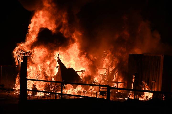 Special to the Pahrump Valley Times One person has died following a structure fire along the 40 ...