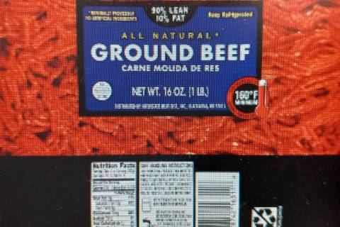 U.S. Dept. of Agriculture/ Nevada is among several western states affected by a ground beef re ...