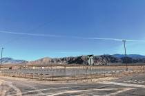 Robin Hebrock/Pahrump Valley Times The parking lot at the Pahrump Fireworks Launch Site, locate ...