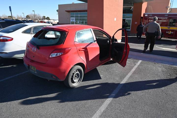 Special to the Pahrump Valley Times The occupants of a vehicle involved in a shooting on Saturd ...