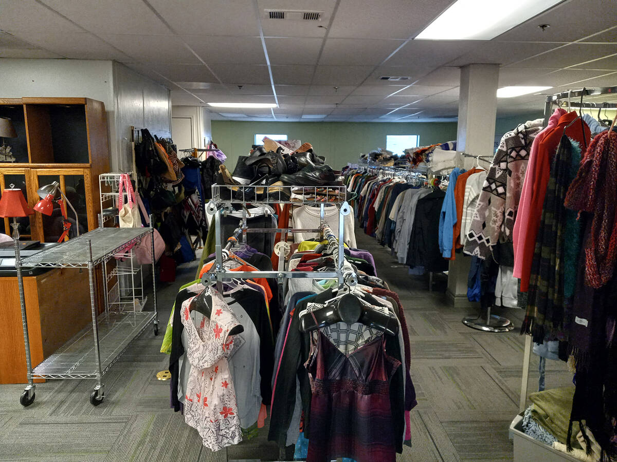 Selwyn Harris/Pahrump Valley Times Gently used clothing are just a few of the items available a ...