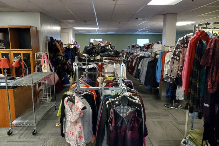Selwyn Harris/Pahrump Valley Times Gently used clothing are just a few of the items available a ...