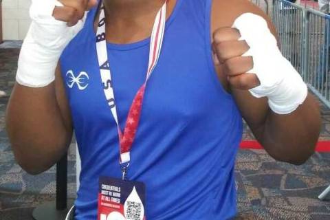 Special to the Pahrump Valley Times Damarion "Dangerous" Ingram at the 2021 USA Boxing Nationa ...