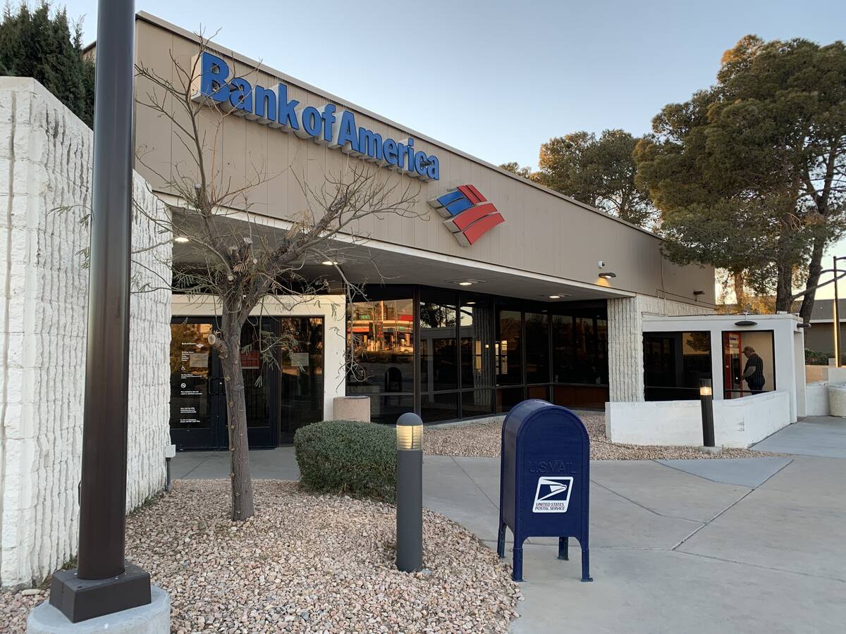 Bank of America will permanently close its Pahrump branch at at 750 S. Highway 160. (Brent Scha ...