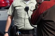 Nye County Sheriff Office's Sgt. David Boruchowitz during a recent event in Pahrump. (Special ...