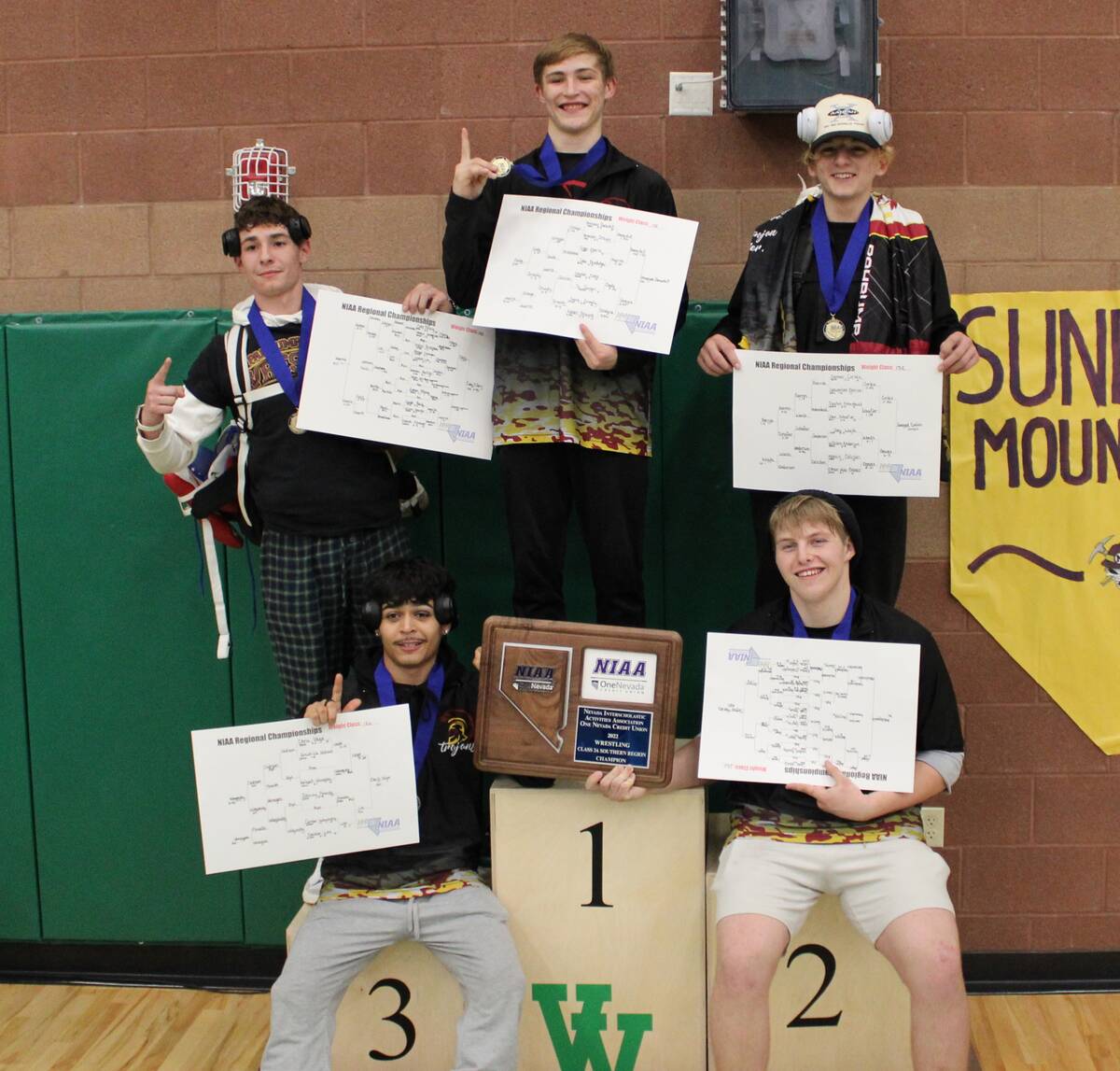 Danny Smyth/Pahrump Valley Times The Trojans walked away with five first-place finishes in the ...
