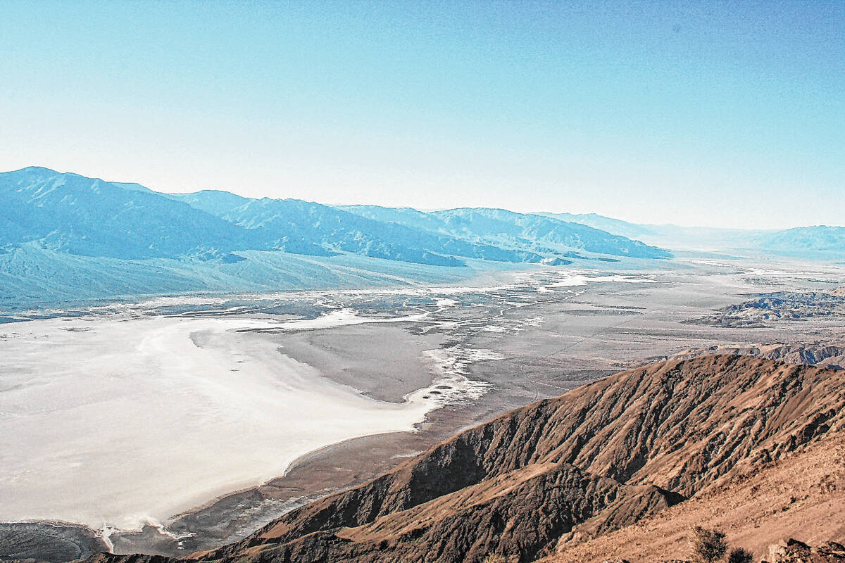 The salt flat at Badwater Basin covers 200 square miles of Death Valley. Death Valley National ...