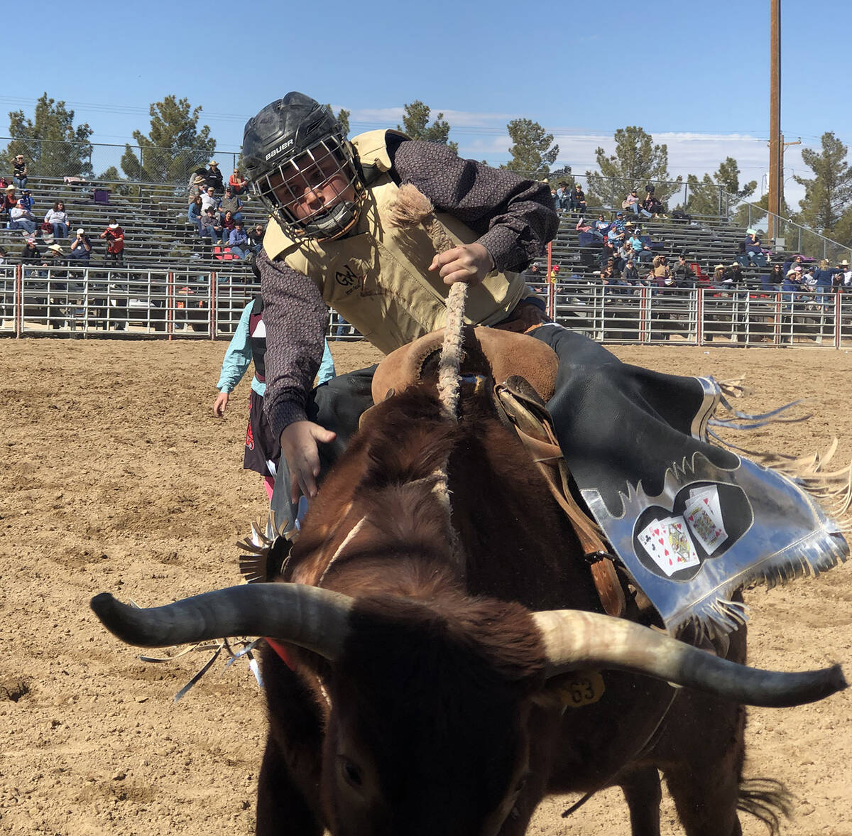Eighth-grader Jace Jepson of Pahrump, won the junior high all-around division after dominating ...