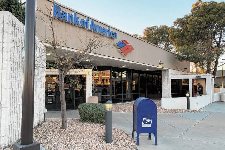 Bank of America will permanently close its Pahrump branch at 750 S. Highway 160 on May 24. (Bre ...