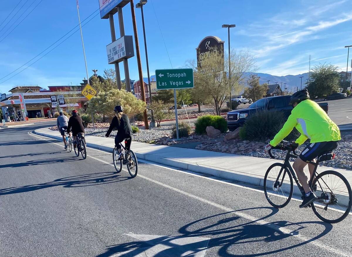 Pahrump Valley Cyclists, the new bicycling group based in Pahrump, invites you to take a spin w ...