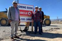 Brent Schanding/Pahrump Valley Times Groundbreaking began Tuesday on a new Circle K at Homestea ...