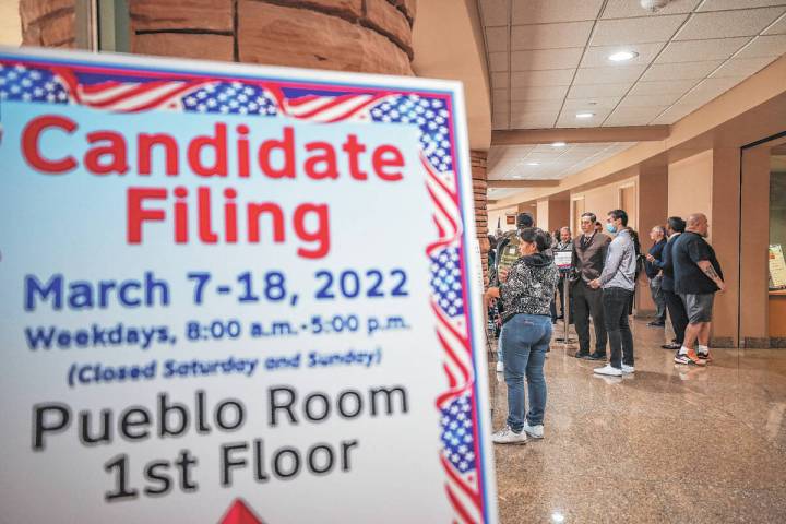 Here’s a look at who filed to run for public office in Nye County. Candidates may withdraw fr ...