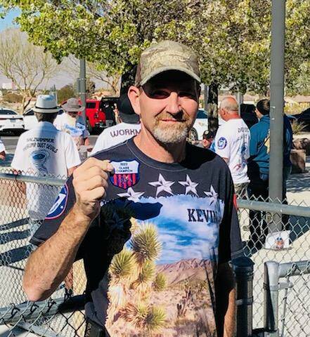 Special to the Pahrump Valley Times Kevin Chael holding his class champion patch following his ...