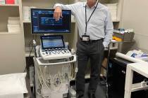 “This is small but mighty,” Dr. Tali Arik said about one of the ultrasound machines at Pahr ...
