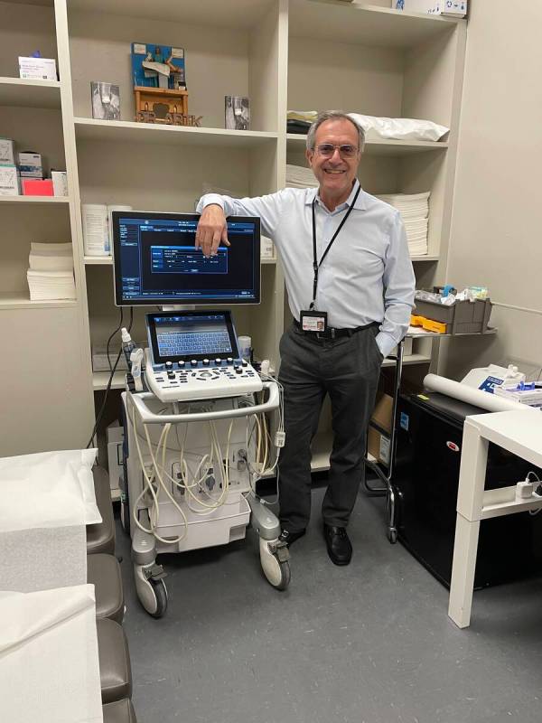 “This is small but mighty,” Dr. Tali Arik said about one of the ultrasound machines at Pahr ...