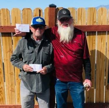 Special to the Pahrump Valley Times The third place finishing team of Chuck Smith (left) and Do ...
