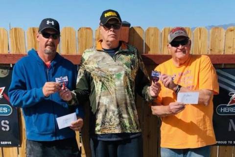 Special to the Pahrump Valley Times Heath Russell (left) and Dennis Anderson (right) receiving ...