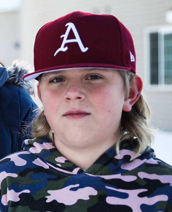 Jackson Durmeier, 11is photographed outside his home on Wednesday, Jan. 26, 2022 in Driggs, Ida ...