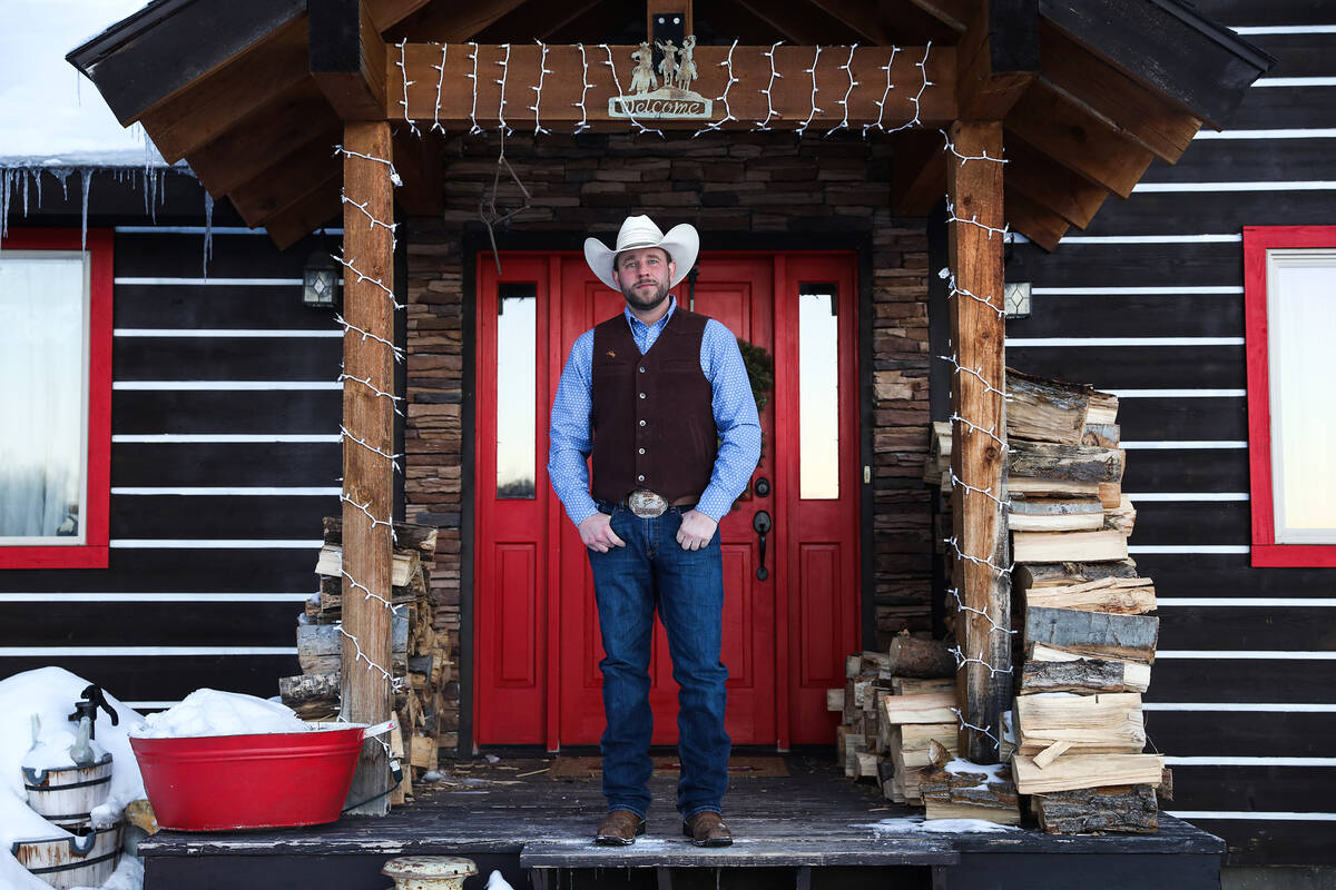 Josh Myers at his home in Driggs, Idaho. His daughter, Emerson Myers, was injured and her mothe ...