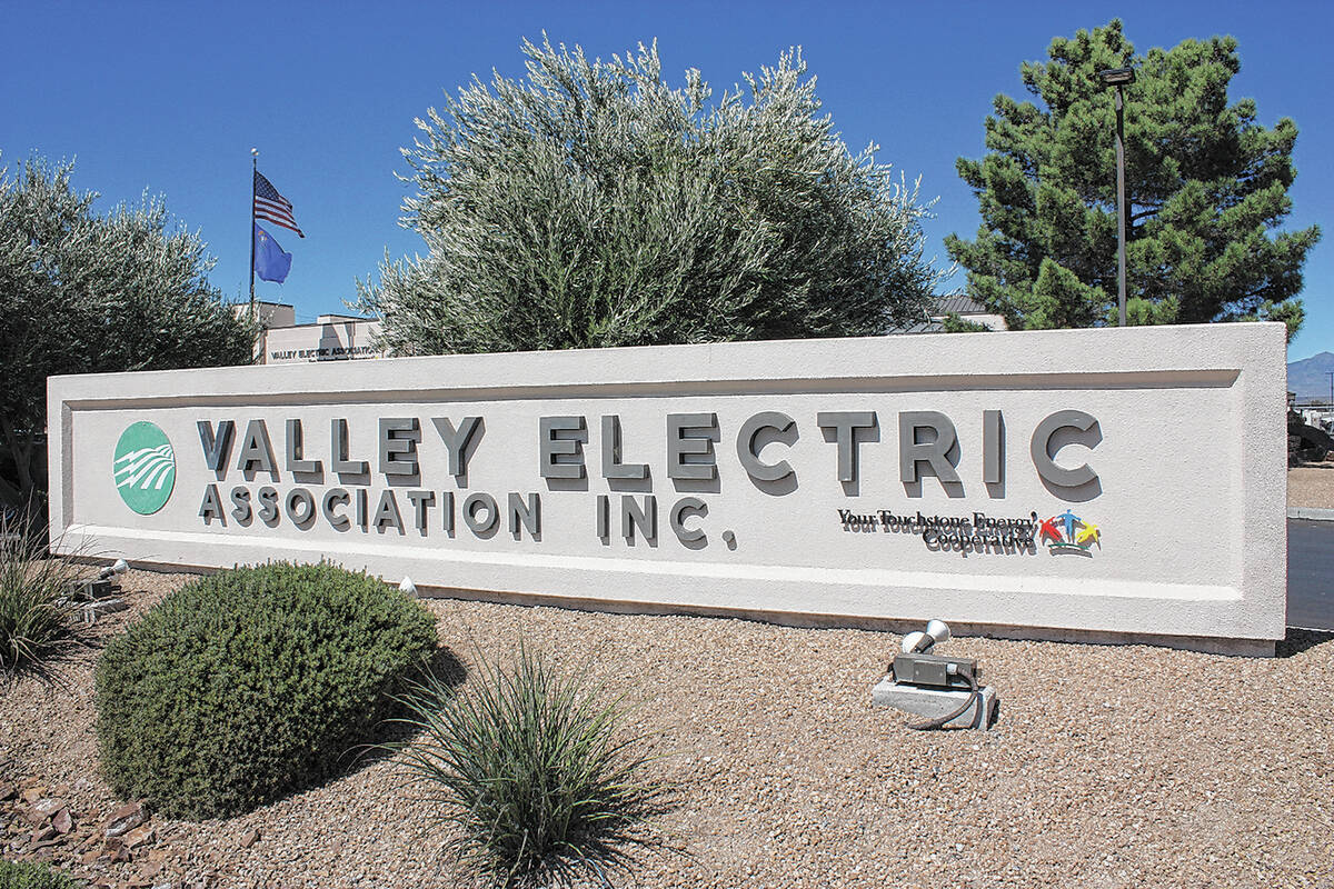 Robin Hebrock/Pahrump Valley Times Valley Electric Association Inc. is increasing its residenti ...
