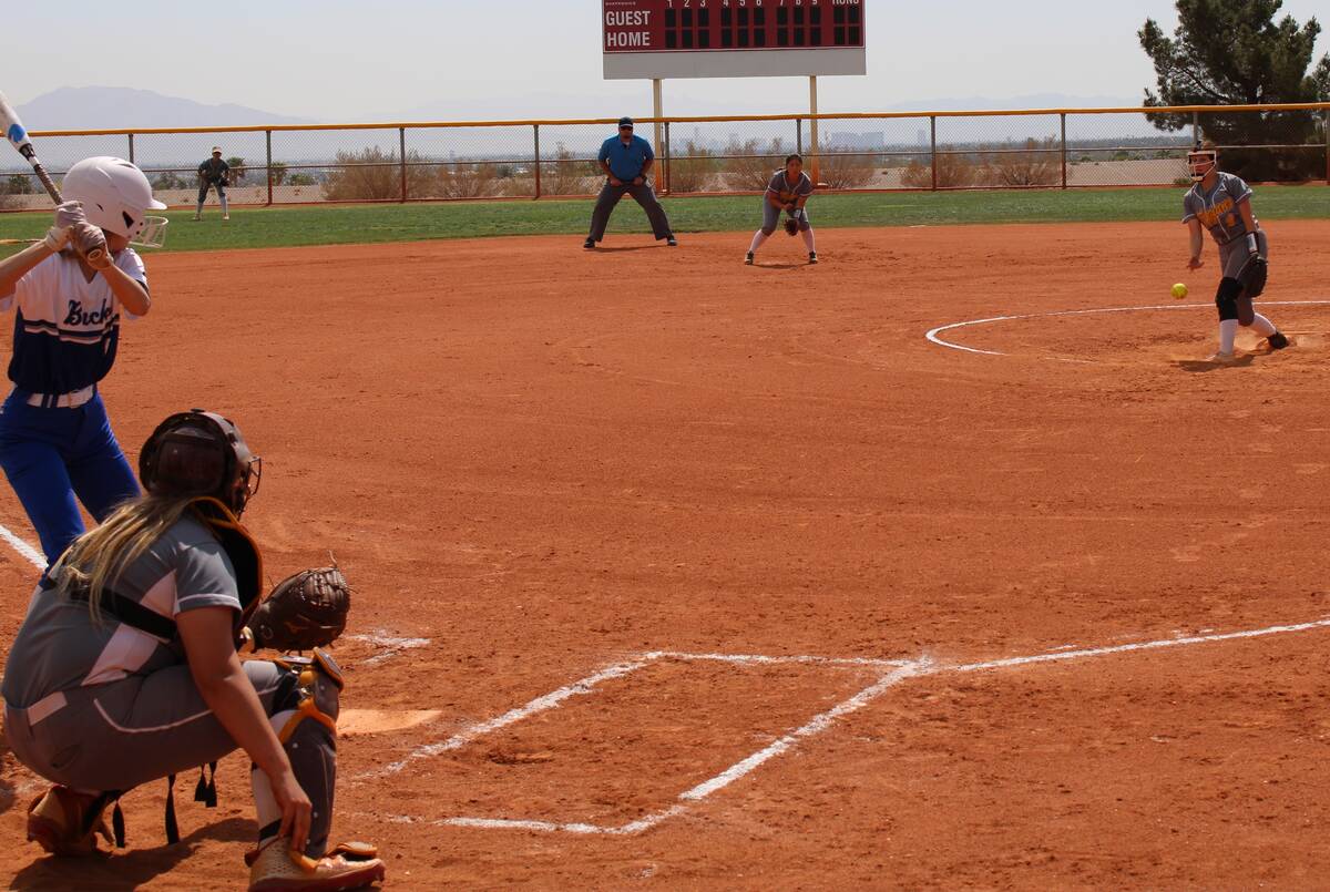 Offense ‘off’ for Lady Trojans in first game of Vegas softball