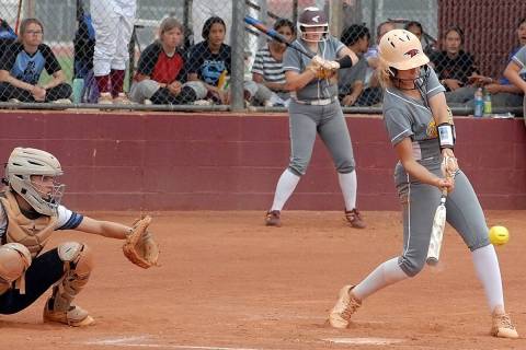 Horace Langford Jr./Pahrump Valley Times Trojans pitcher Ciara Stragand is shown during an at- ...