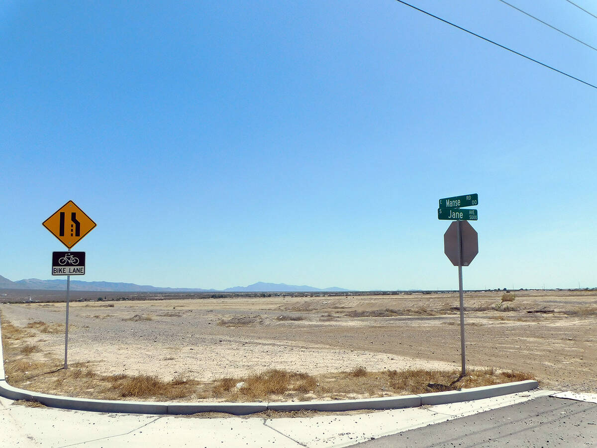 Robin Hebrock/Pahrump Valley Times This photo shows a view of the land that will become Adaven ...