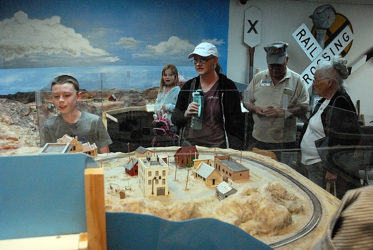 Horace Langford Jr./Pahrump Valley Times The train room in the museum had a very detailed model ...
