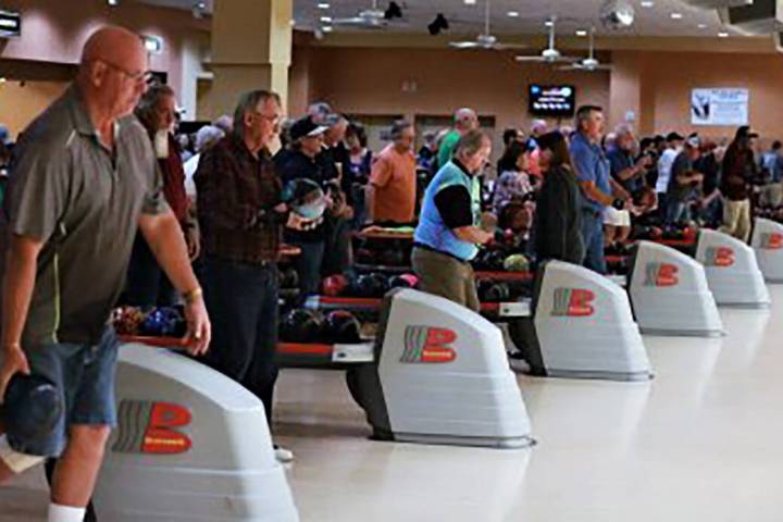 Pahrump Valley Times file Sixty-four bowlers participated in Saturday's PVTBC event at the Pahr ...